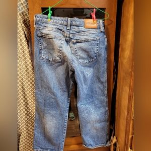 Lucky brand mid rise Crop Wide leg